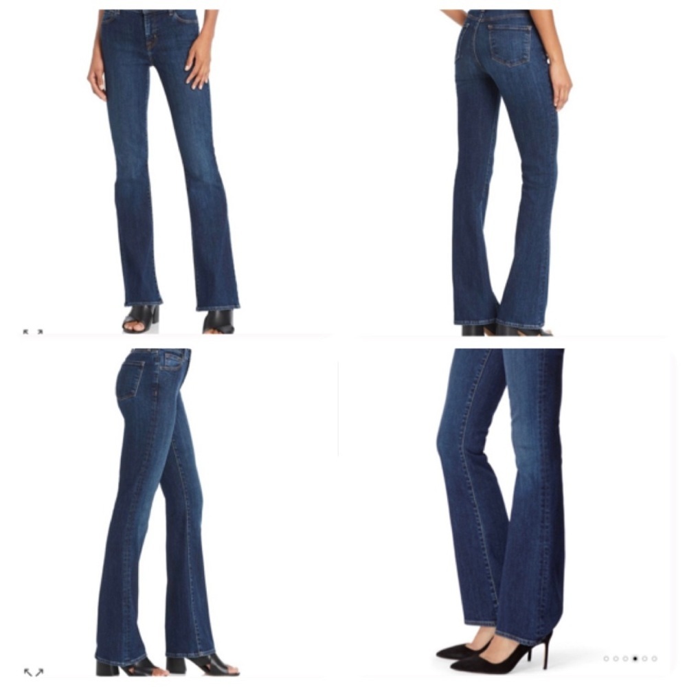 J BRAND NWOT “Bardot” Mid Rise Boot Cut Jeans 25
